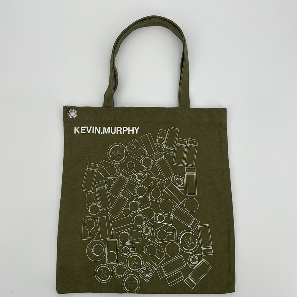 Kevin.Murphy Army Green Canvas Tote Bag Shopper
